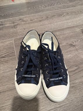 Dior Navy Canvas Sneakers